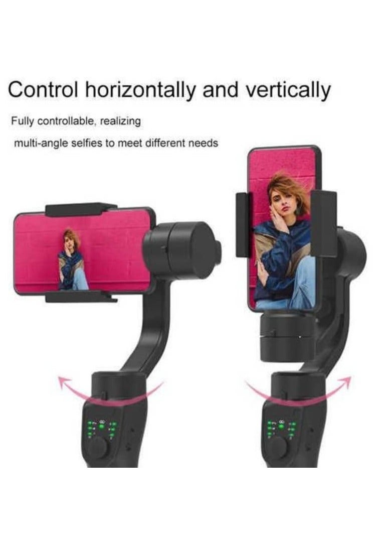 Gimbal Stabilizer for Smartphone Android Cell Phone 3-Axis Handheld Gimble Stick w/Grip Tripod Ideal for Vlogging YouTube Vlog TikTok Instagram Live Video Kit