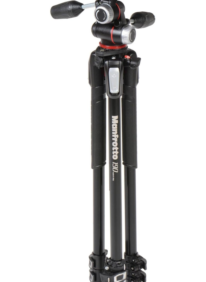 MK190XPRO3-3W Aluminum Tripod with 3-Way Pan/Tilt Head