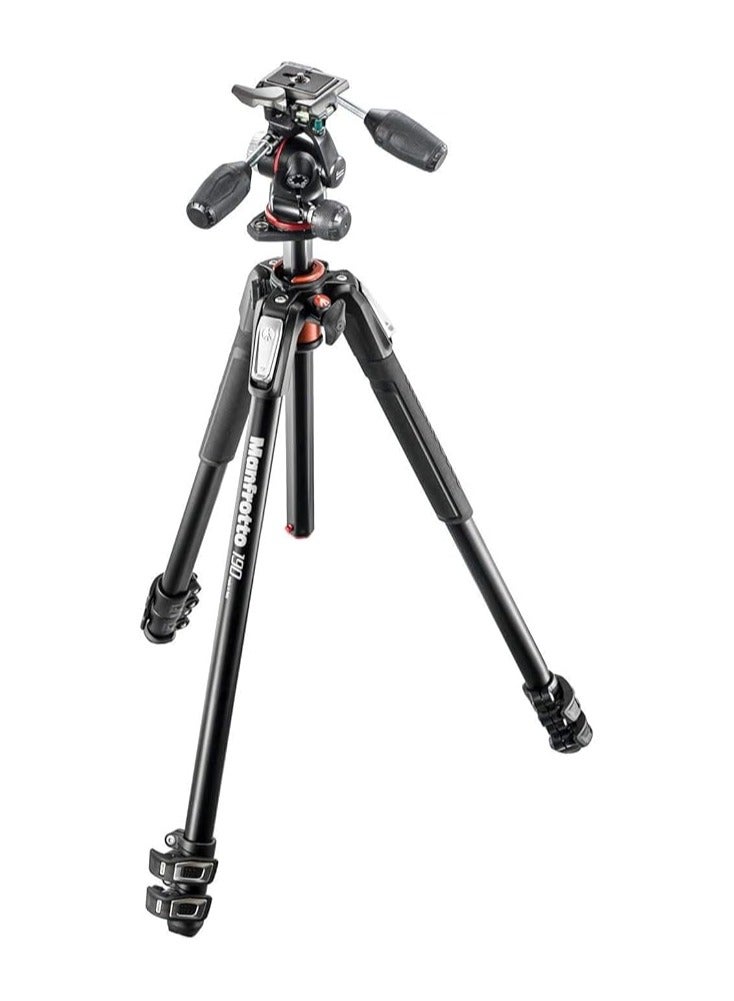 MK190XPRO3-3W Aluminum Tripod with 3-Way Pan/Tilt Head