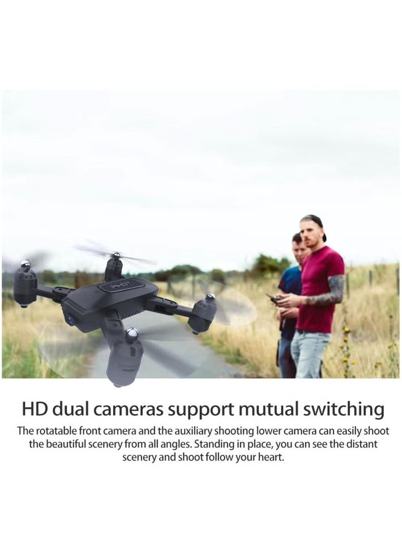 Capture stunning aerial footage with a high-definition 4K camera and an additional secondary camera for versatile shots.