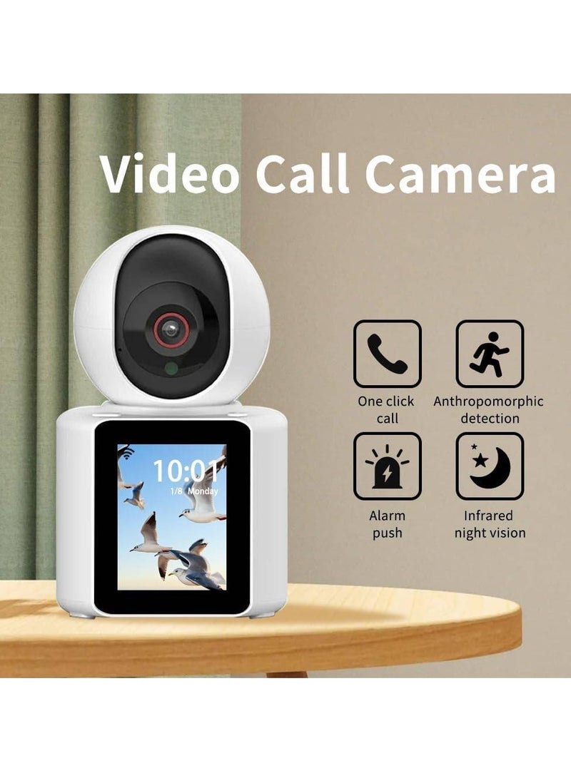 Voice Assistant Video Call Camera | 2.8 Inch HD Screen, 1080P Indoor Home Security Camera, Nanny Cam, Baby Monitor