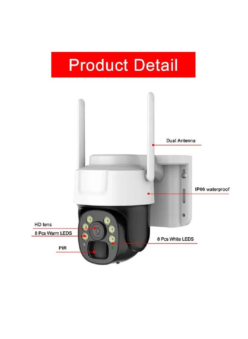 New Solar CCTV Camera | 10x Dual Lens Zoom, IP65 Waterproof, Two-Way Audio, PIR Motion Detection, PTZ, and Remote App Control