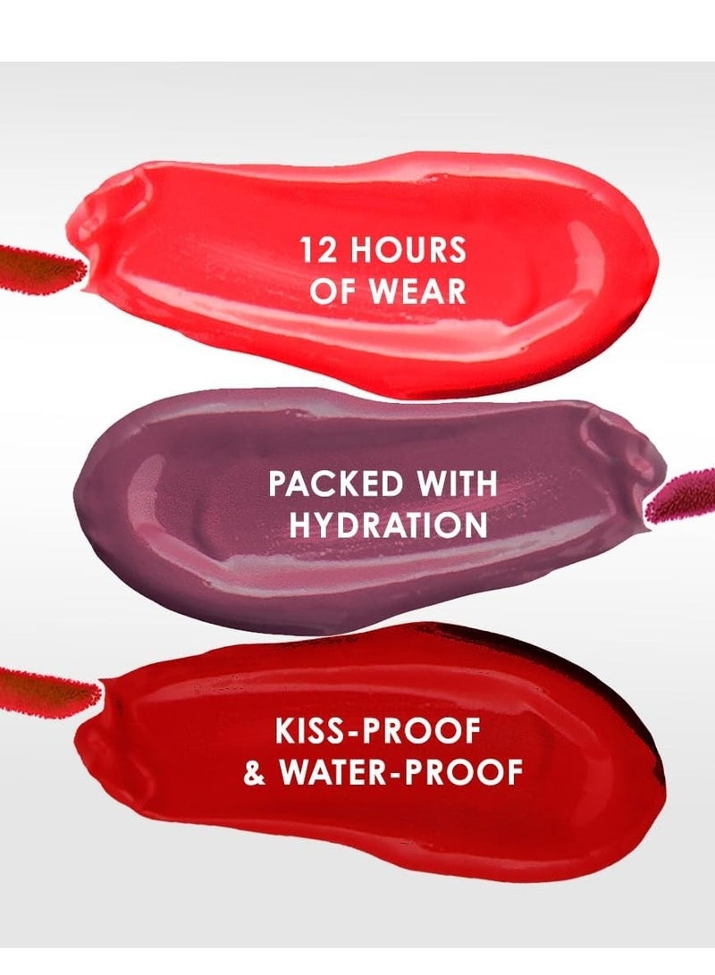 NATASHA MOOR: Molten Matte Liquid Lipstick - Long-Lasting, Hydrating, Matte Finish with Moisturizing Vitamin E - Waterproof, - 12-Hour Stay Power - WILLPOWER