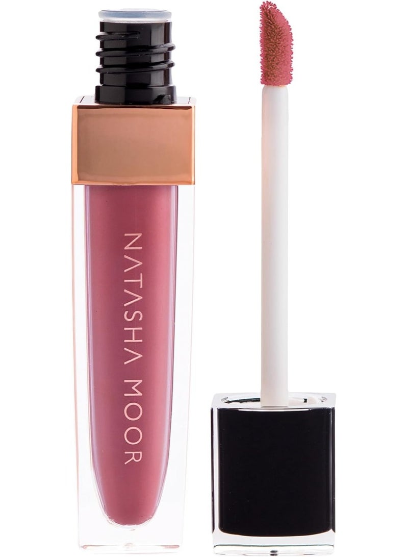 NATASHA MOOR: Molten Matte Liquid Lipstick - Long-Lasting, Hydrating, Matte Finish with Moisturizing Vitamin E - Waterproof, - 12-Hour Stay Power - WILLPOWER