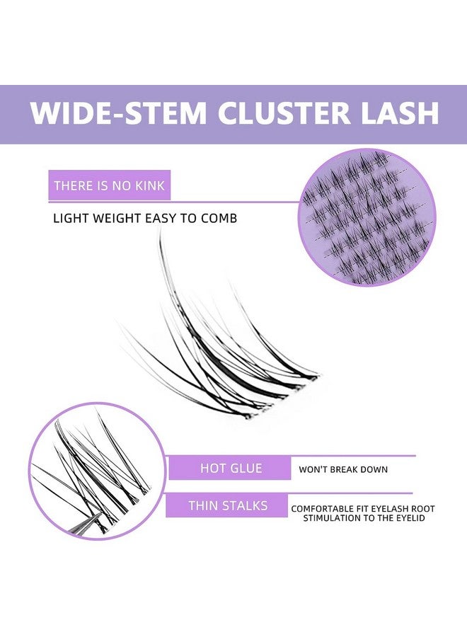 ® 120Pcs Lash Clusters Diy Eyelash Extensions For Women, Cluster Lashes Wispy False Eyelashes 9-11Mm Mixed, Natural Long Individual Flare Lashes Cluster False Eyelashes