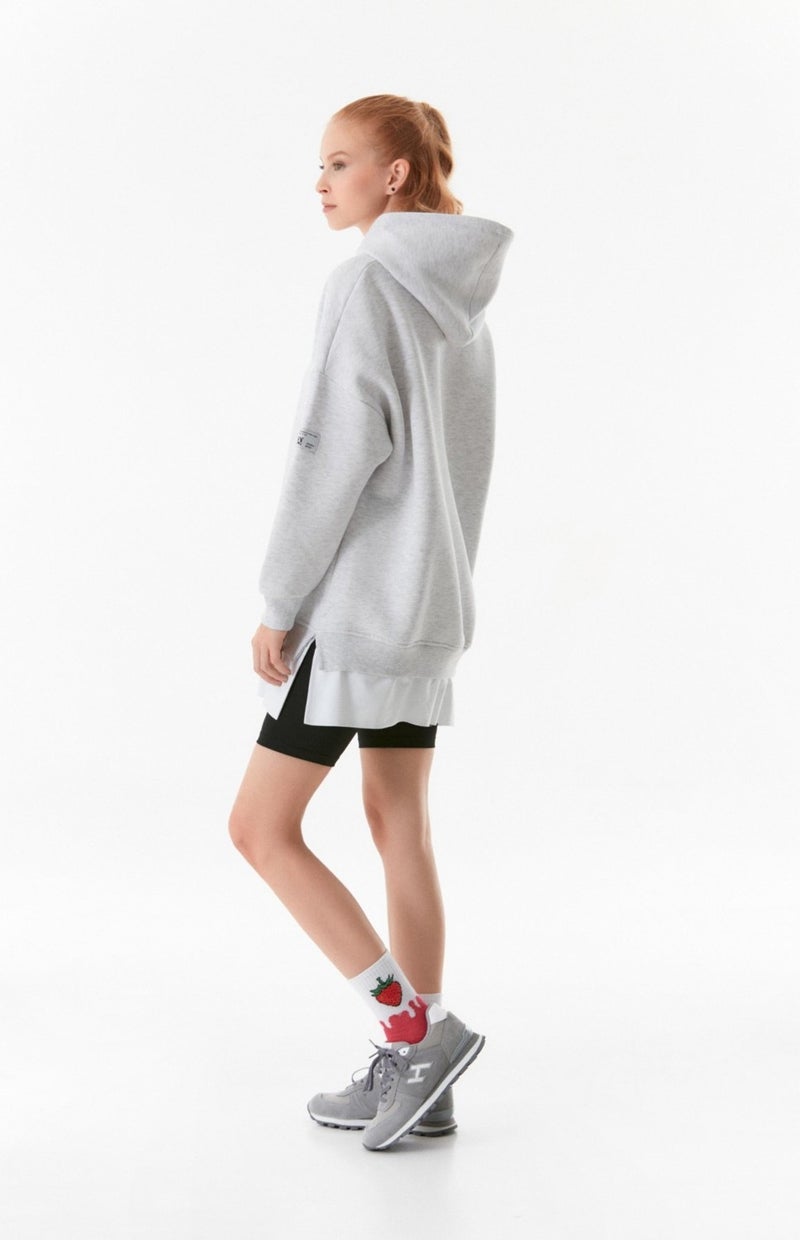 Basic Hooded Oversize Sweatshirt