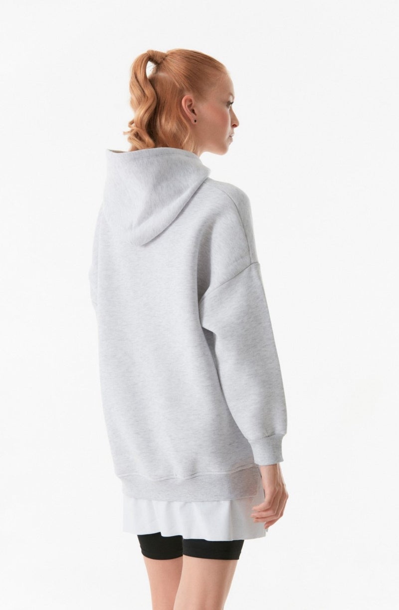 Basic Hooded Oversize Sweatshirt