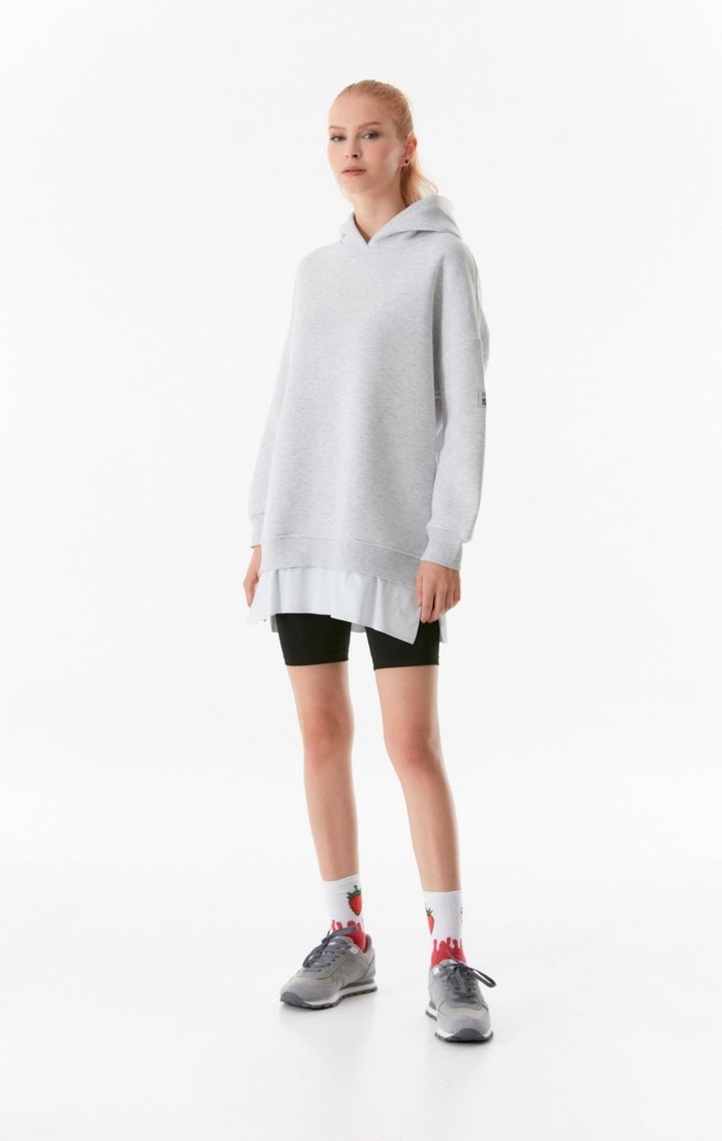 Basic Hooded Oversize Sweatshirt