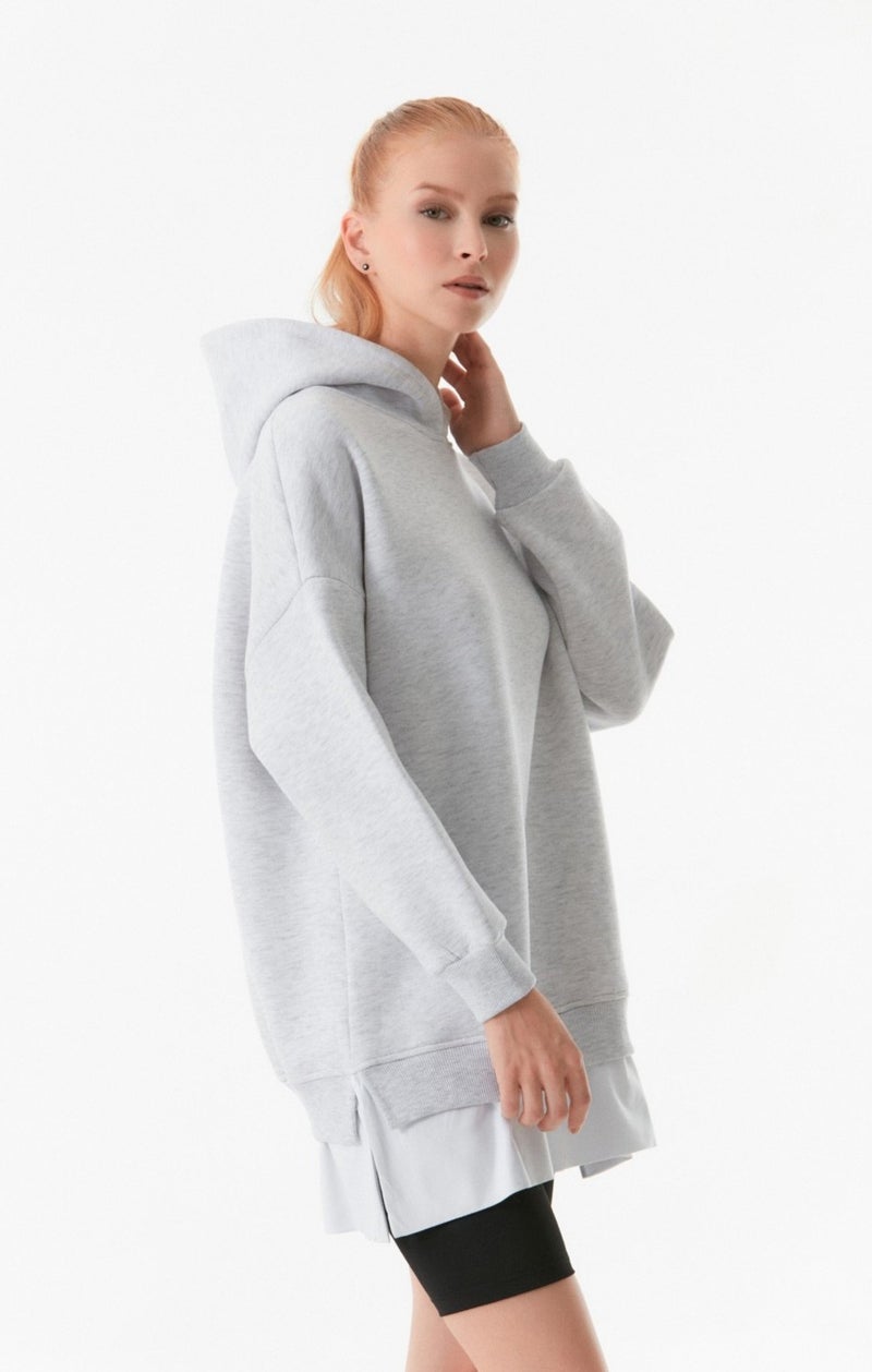 Basic Hooded Oversize Sweatshirt