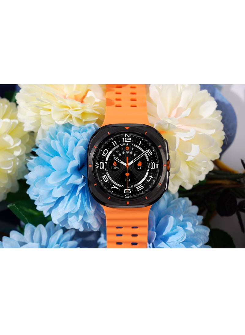 GPS NFC Compass Smart Watch Outdoor Sport Man AMOLED 466*466 Galaxy Watch 6 Upgraded Smartwatch(Orange)