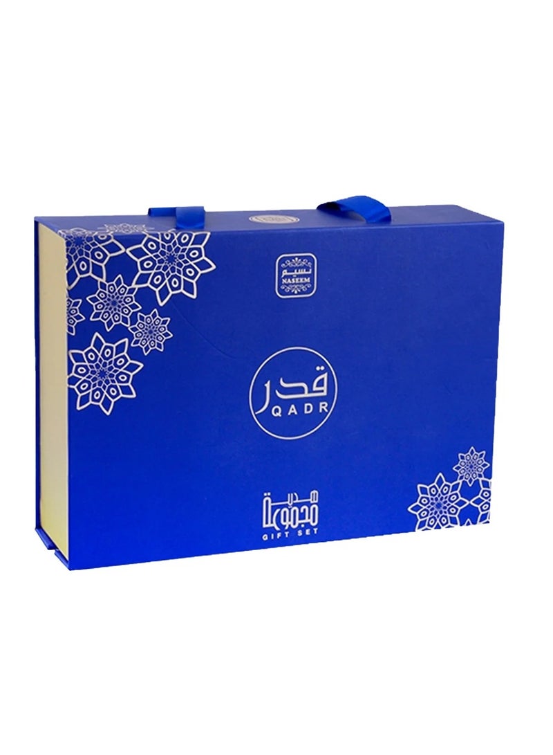 Qadr Gift Set (3-Piece Collection)–(Perfume, Premium Oil and Bakhoor)-Majestic Trio for a Lasting Impression