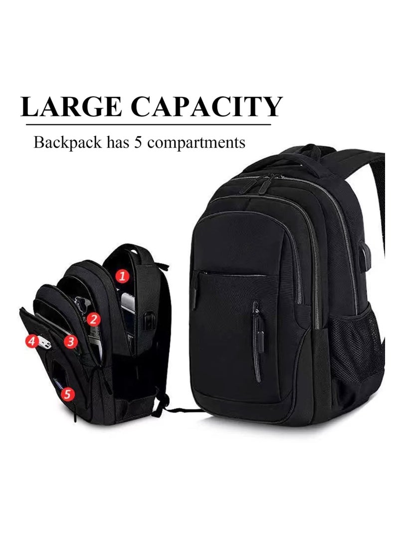 Laptop Backpack for Men & Women Business Travel Backpack with Usb Charging Port College School Computer Backpack Fits 15.6 Inch Laptop Notebook