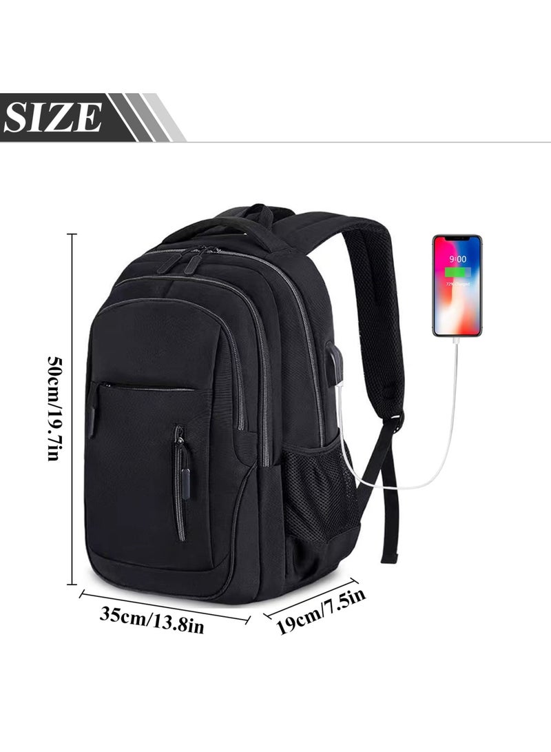 Laptop Backpack for Men & Women Business Travel Backpack with Usb Charging Port College School Computer Backpack Fits 15.6 Inch Laptop Notebook