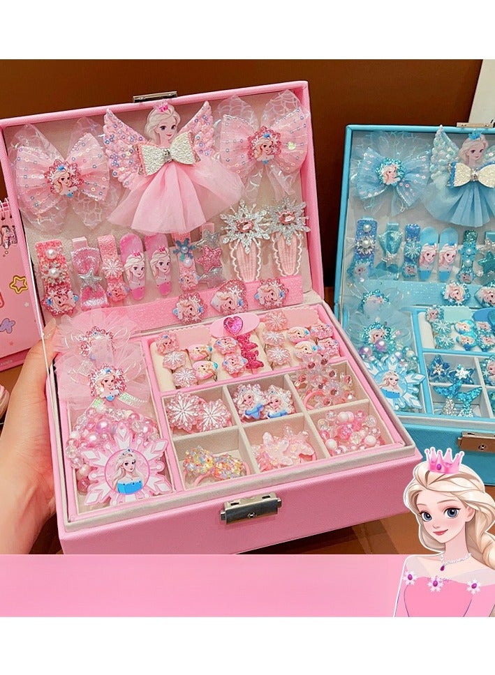 Princess Hair Accessories Gift Box Set, Girl's Exquisite Birthday Jewelry Box