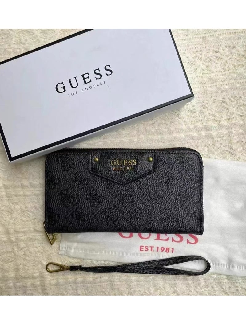 GUESS Eco Brenton Large Zip Around Wallet