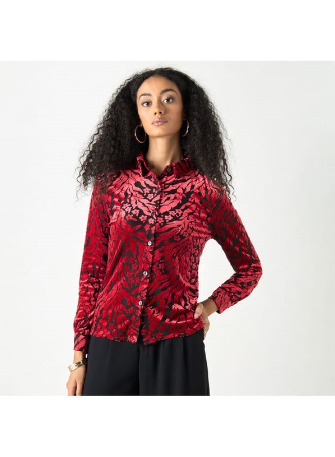 2Xtremz All-Over Print Shirt with Long Sleeves