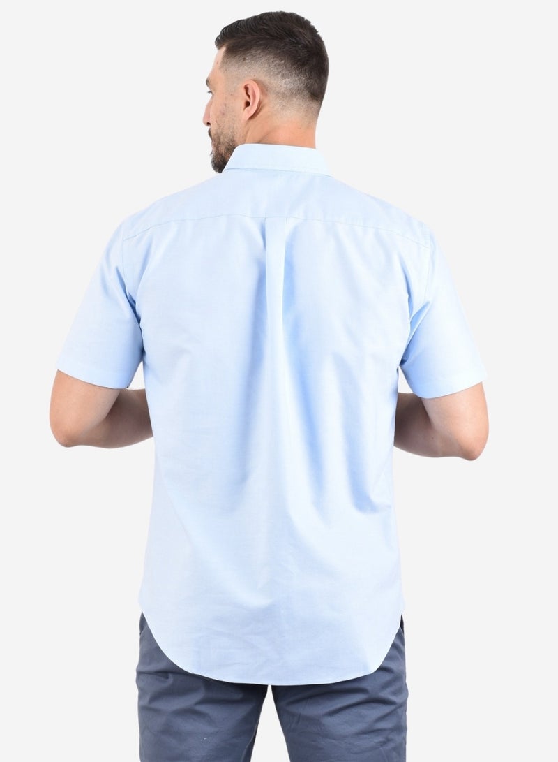 Men Wrinkle Free  Shirt Blue