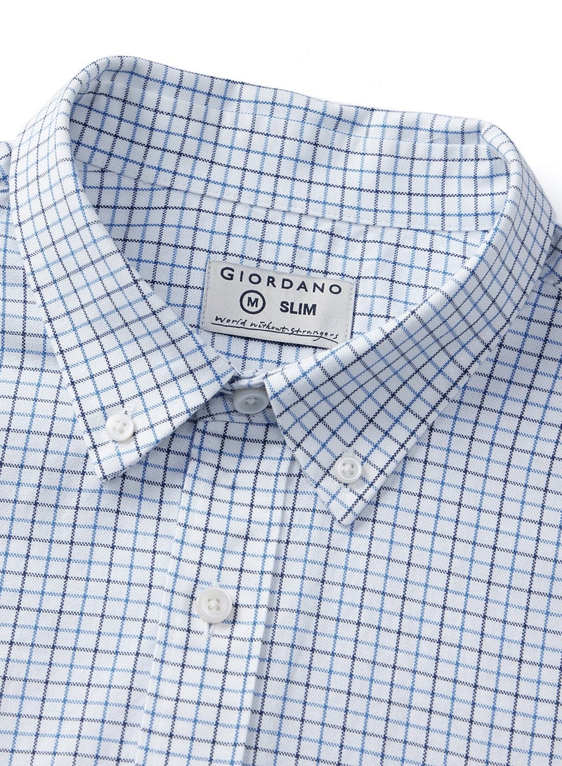 Men's  Shirt with Small Lion Embroidery Multicolour