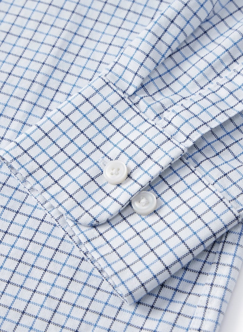 Men's  Shirt with Small Lion Embroidery Multicolour