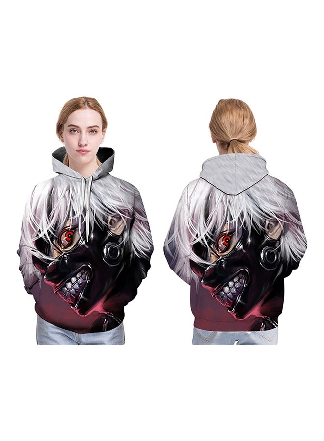 Anime Tokyo Ghoul Print Hoodie Multicolour