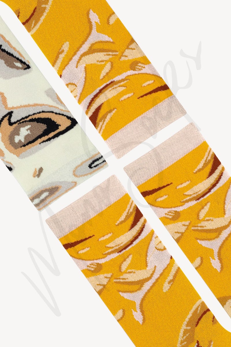 Hawaiian - 4-Piece Men's Pizza Socks