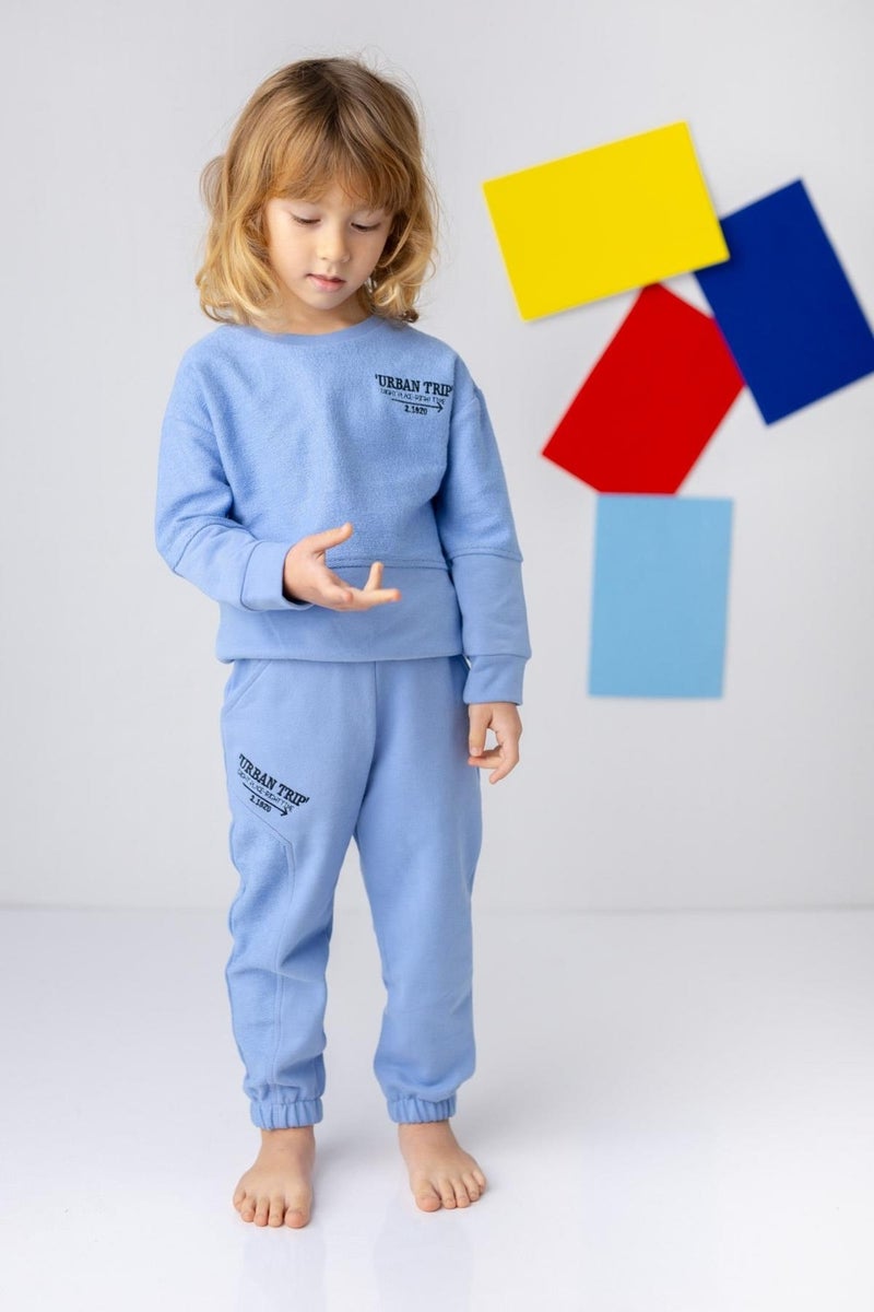 Boy's Embroidered Detailed Tracksuit