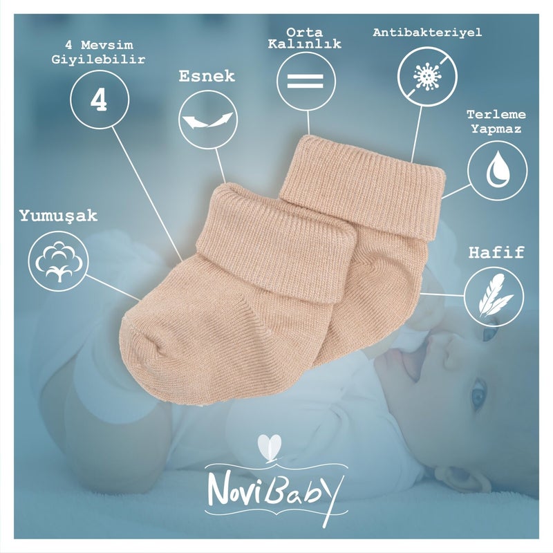 12 Pack Bamboo Newborn Baby Socks I Baby Boy I Baby Boy Socks