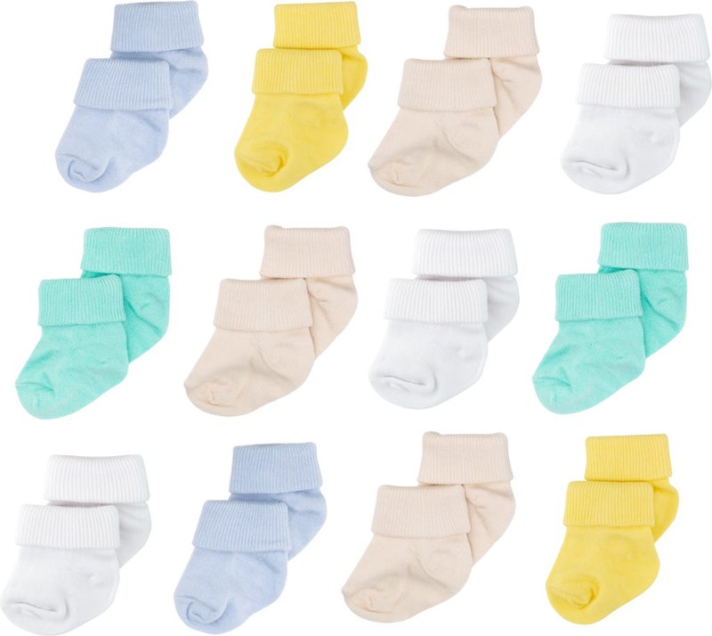 12 Pack Bamboo Newborn Baby Socks I Summer Boy I Girl Boy Baby Socks