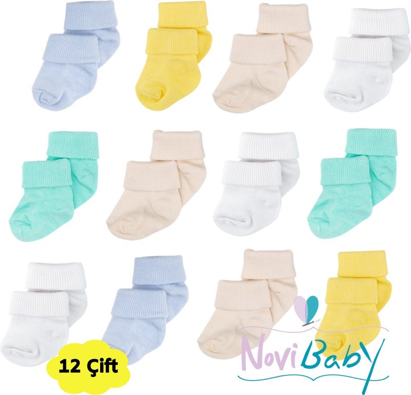 12 Pack Bamboo Newborn Baby Socks I Summer Boy I Girl Boy Baby Socks