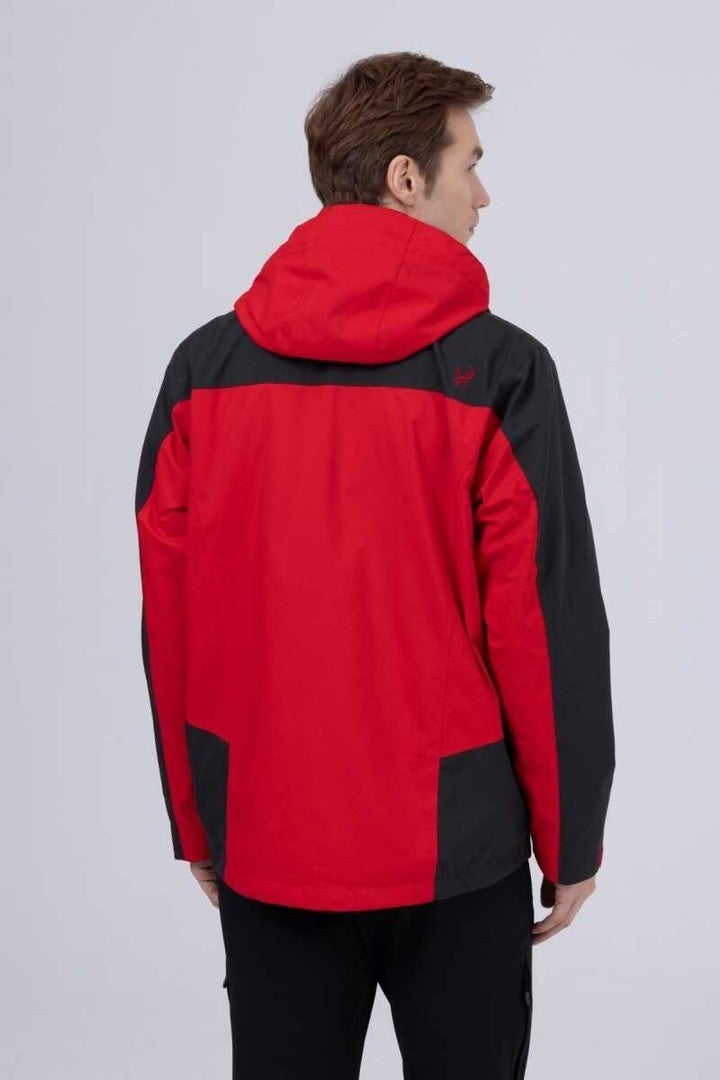 Elbruz Man 3 In 1 Jacket Red / Anthracite