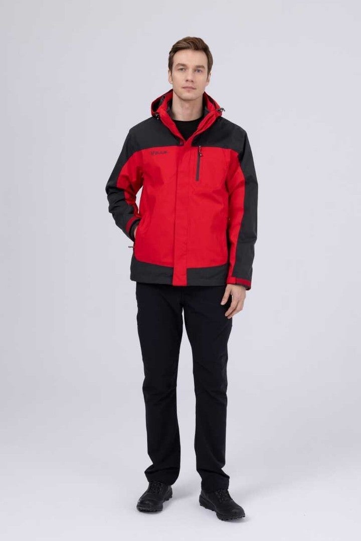 Elbruz Man 3 In 1 Jacket Red / Anthracite