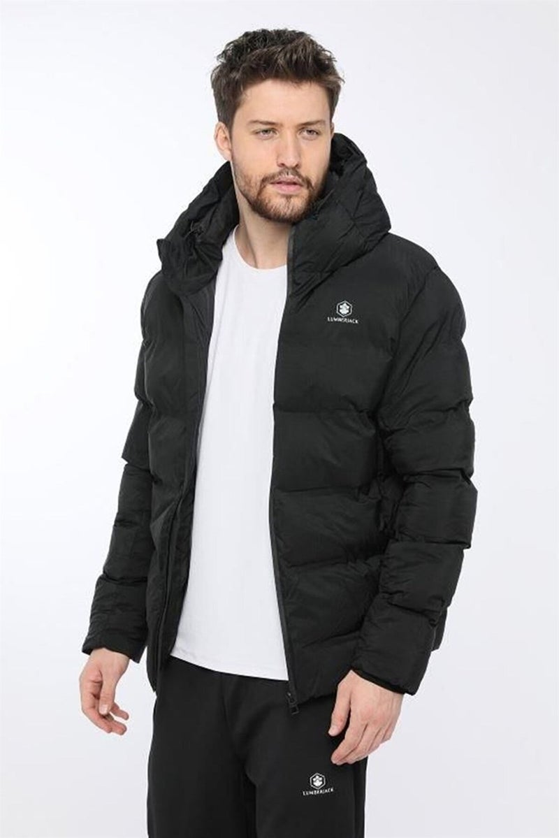 Nolan Coat Men's Puffer Jacket Parka Black V13