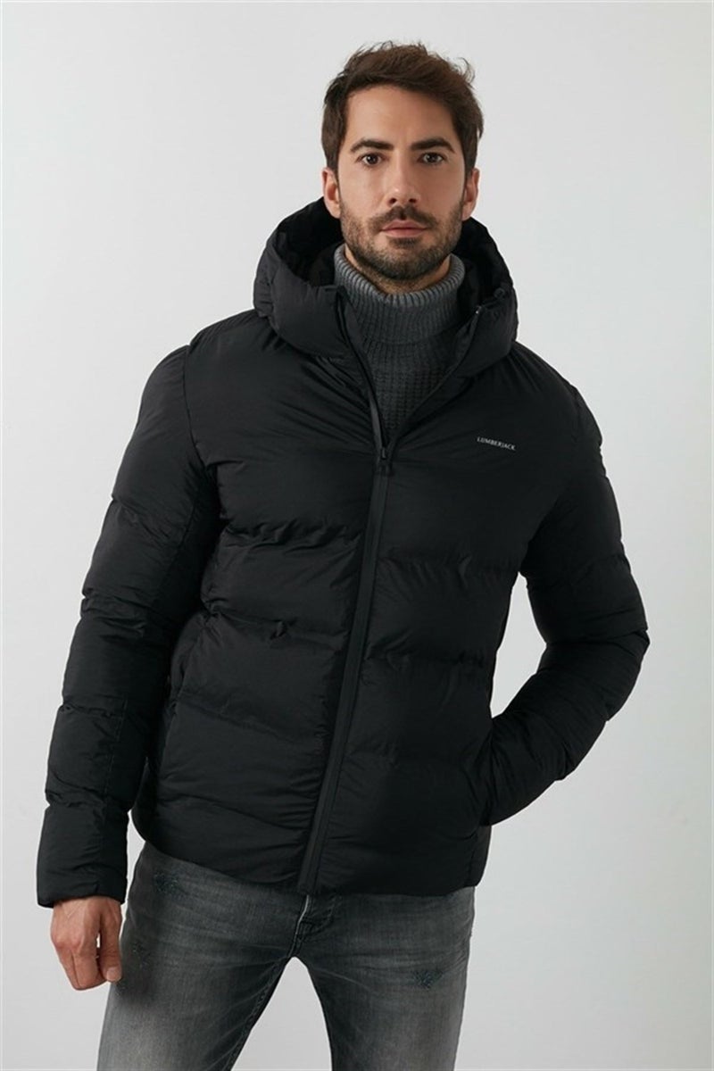 Nolan Coat Men's Puffer Jacket Parka Black V13