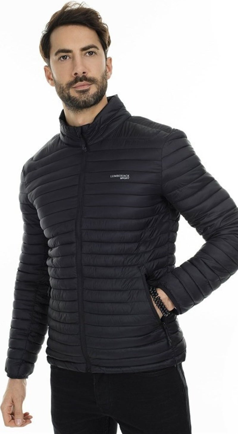 Perry Coat Men's Puffer Jacket Black V5