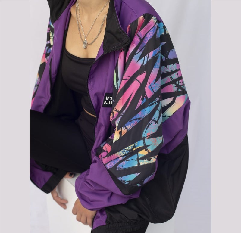 Women's Men's Colorful Patterned Bomber Jacket