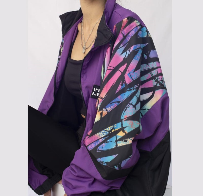 Women's Men's Colorful Patterned Bomber Jacket