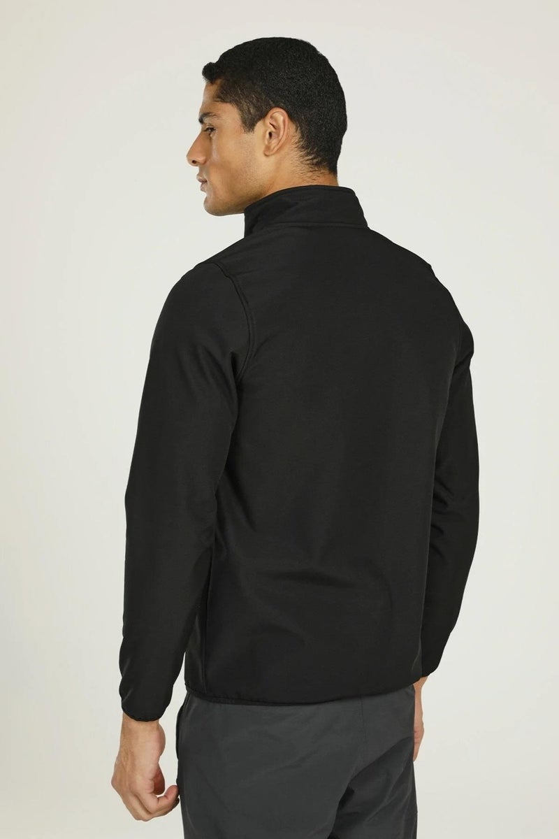 Track Top Men's Black Jacket