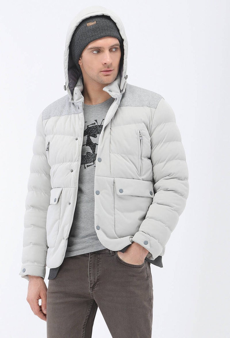 Light Gray Regular Fit Sports Jacket