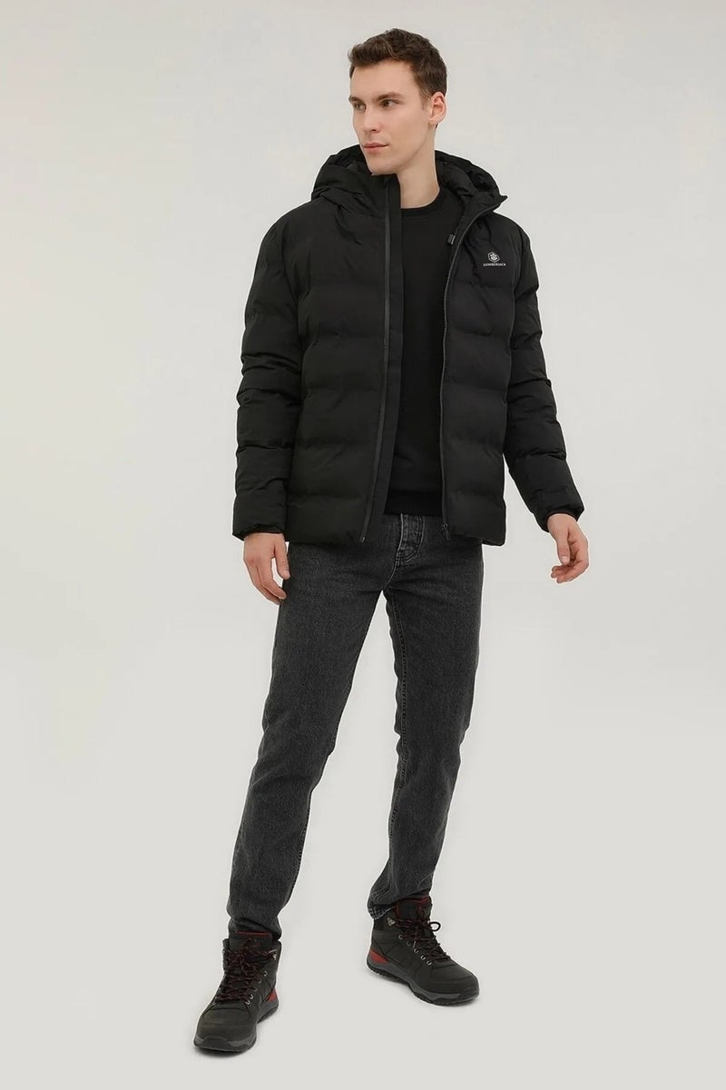 Nolan Coat Men's Puffer Jacket Black V19