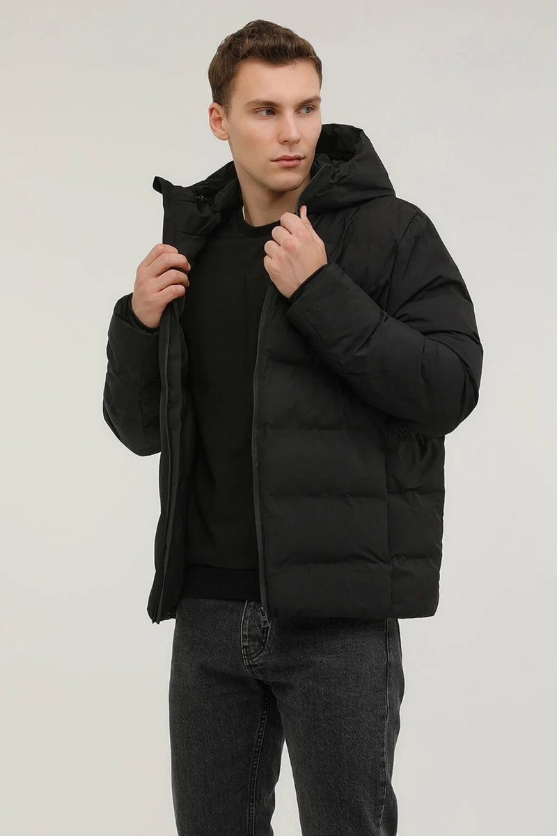 Nolan Coat Men's Puffer Jacket Black V19