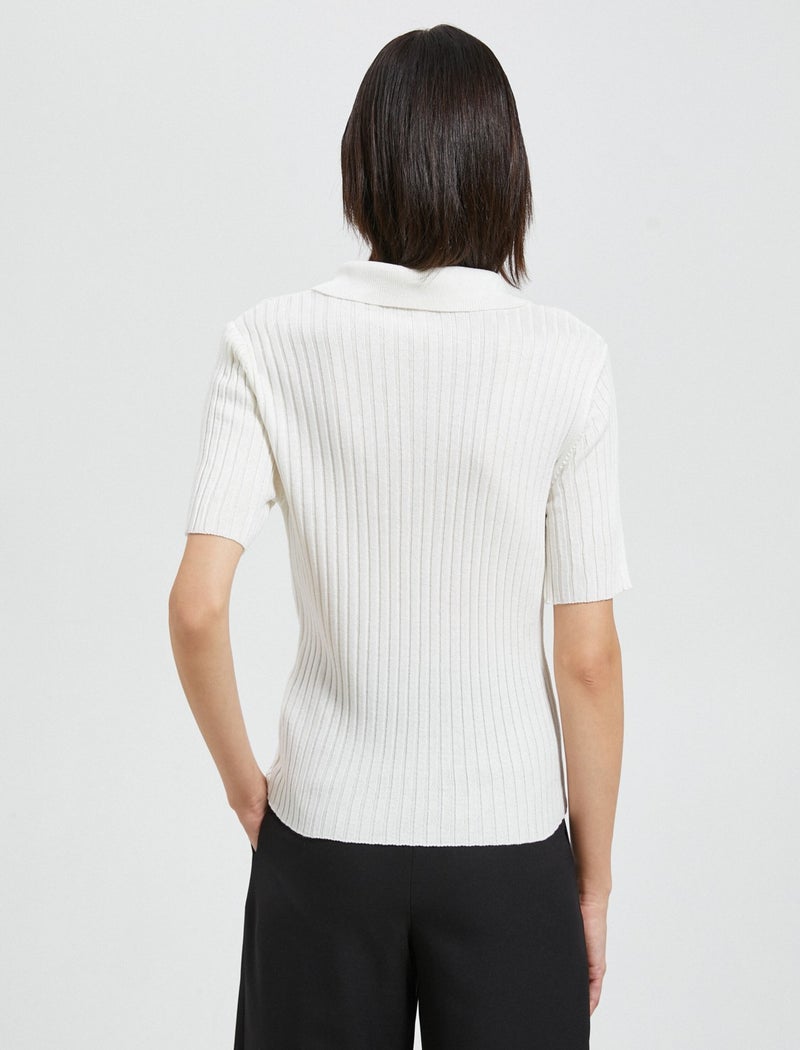 Crop Knitwear Sweater Short Sleeve