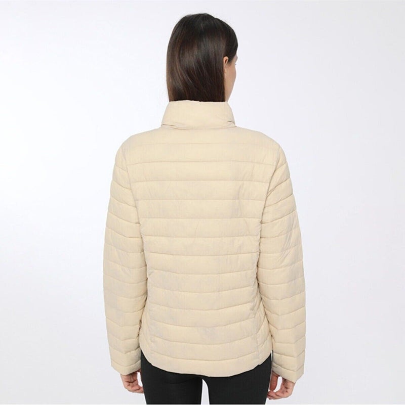 Sn 28 Basic Padded Women's Coat Ecru Xs - Ecru