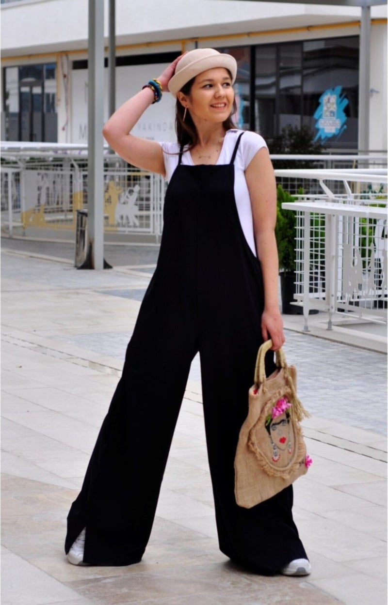 Casual Strappy Loose Cut Summer Women's Jumpsuit IC5104