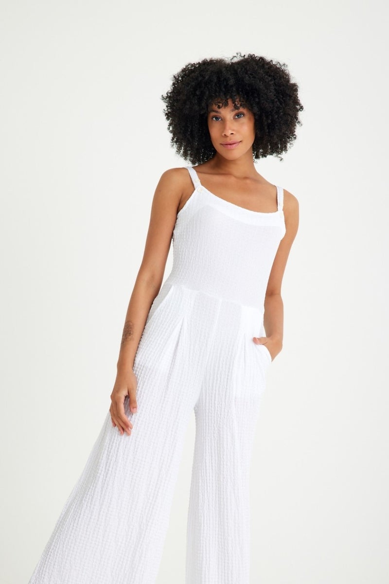 Summer Daily Casual Women's Jumpsuit BT238WHITE1-COPY