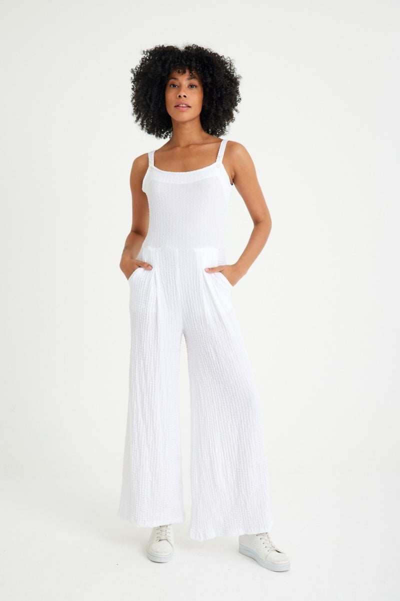 Summer Daily Casual Women's Jumpsuit BT238WHITE1-COPY