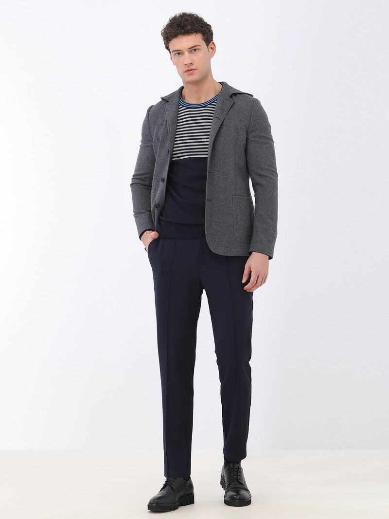 Anthracite Plain Modern Fit Wool Blend Suit