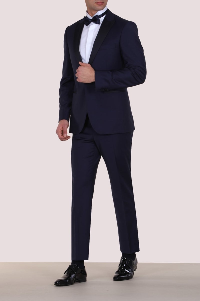 KİP Slim Fit Pleated Double Breasted Tuxedo Suit