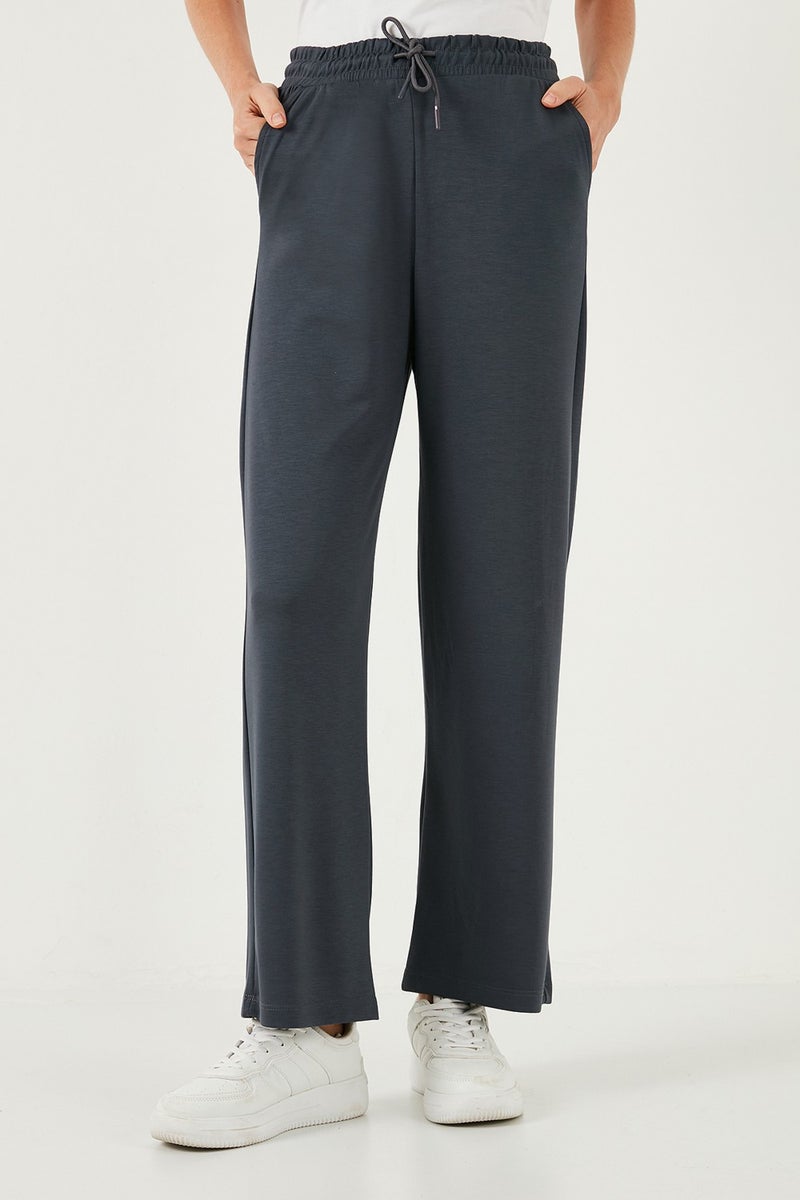 Stretch Wide Leg Regular Fit Oysho Fabric Sweatpants Women's Sweatpants 5865881