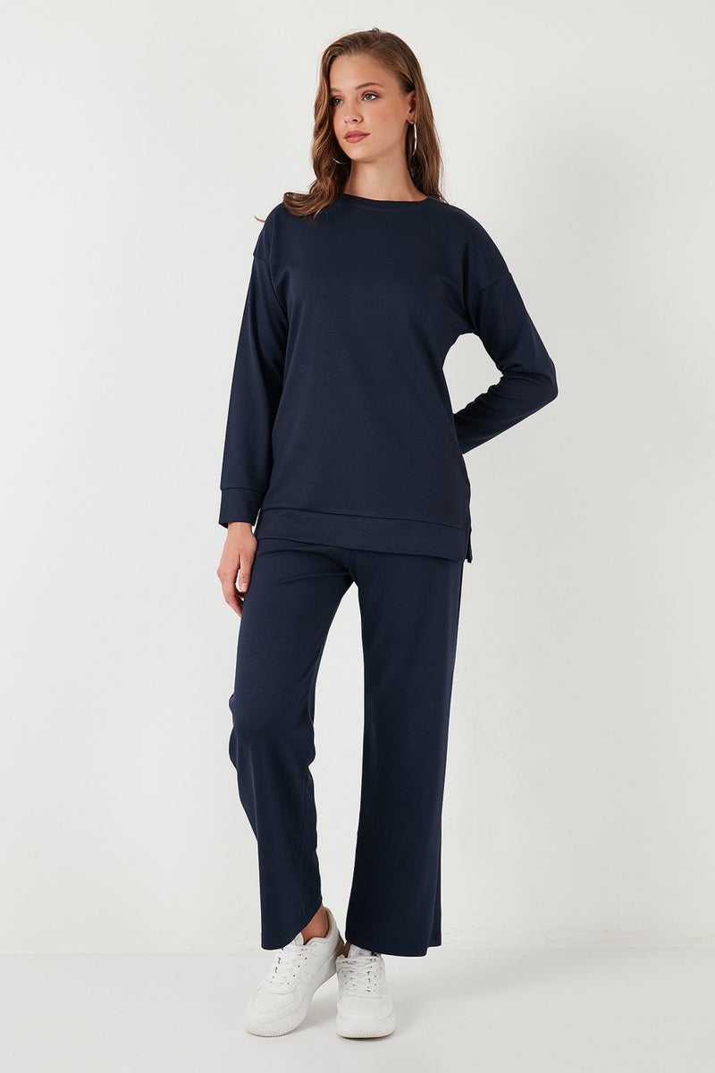 Stretch Wide Leg Regular Fit Oysho Fabric Sweatpants Women's Sweatpants 5865881