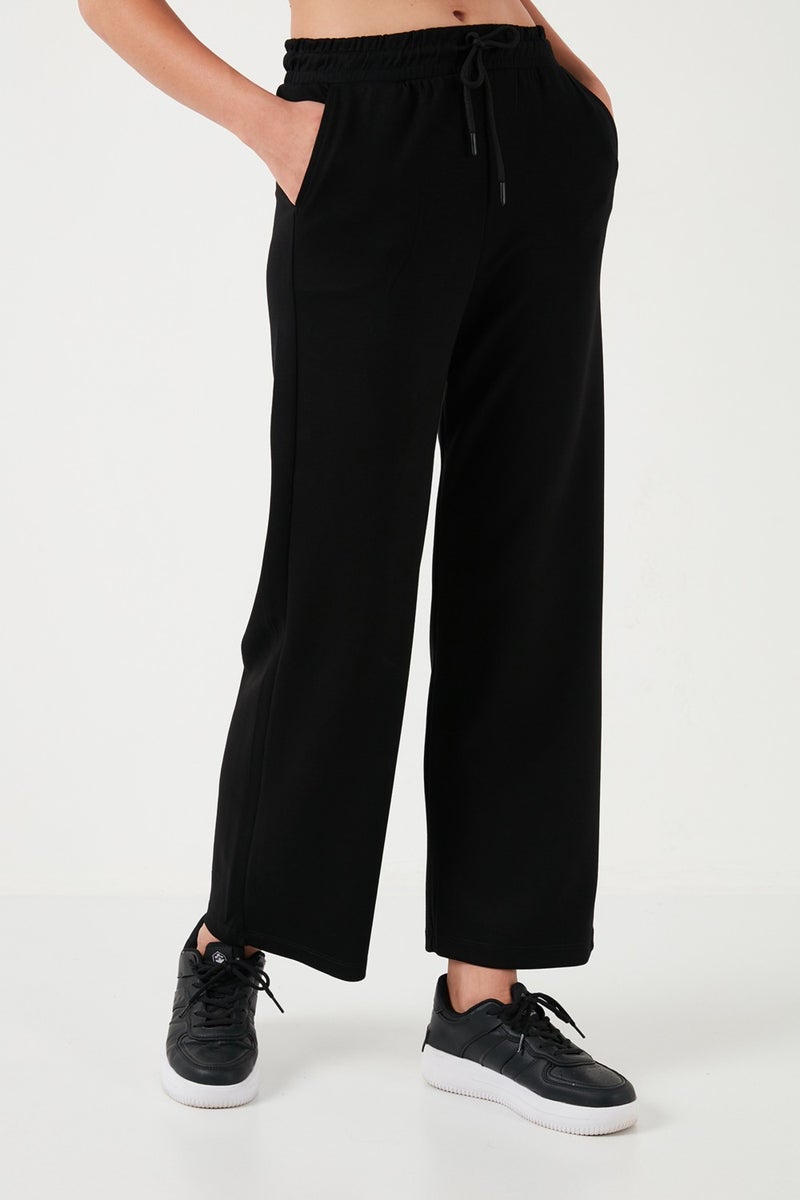 Stretch Wide Leg Regular Fit Oysho Fabric Sweatpants Women's Sweatpants 5865881